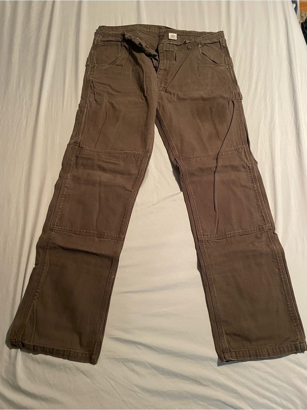 Men's Cargo Utility Pants in Dark Brown 38x36